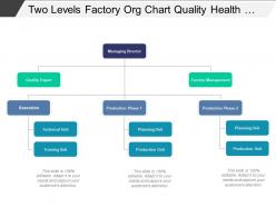 Two Levels Factory Org Chart Quality Health And Safety