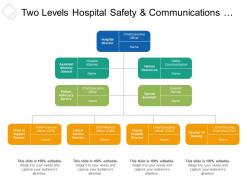 Two levels hospital safety and communications org chart