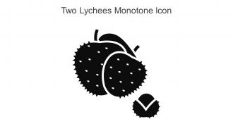 Two Lychees Monotone Icon In Powerpoint Pptx Png And Editable Eps Format