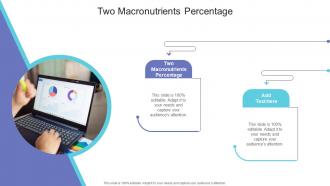 Two Macronutrients Percentage In Powerpoint And Google Slides Cpb