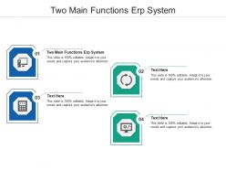 Two main functions erp system ppt powerpoint presentation styles elements cpb