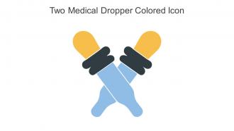 Two Medical Dropper Colored Icon In Powerpoint Pptx Png And Editable Eps Format