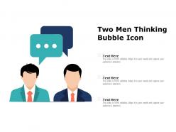 Two Men Thinking Bubble Icon