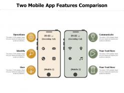 Two mobile app features comparison