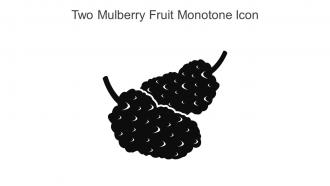 Two Mulberry Fruit Monotone Icon In Powerpoint Pptx Png And Editable Eps Format