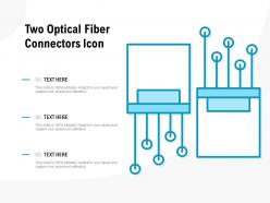 Two optical fiber connectors icon