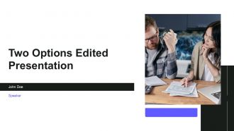 Two Options Edited Presentation PPT Sample ACP