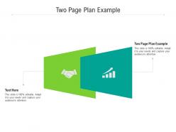 Two page plan example ppt powerpoint presentation summary slide download cpb