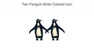 Two Penguin Birds Colored Icon In Powerpoint Pptx Png And Editable Eps Format