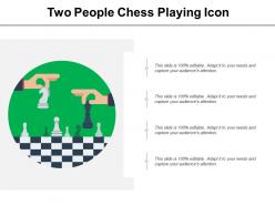 Two people chess playing icon