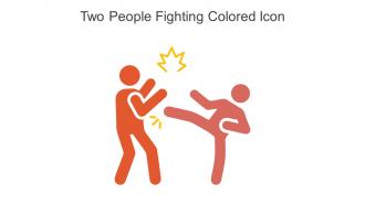 Two People Fighting Colored Icon In Powerpoint Pptx Png And Editable Eps Format