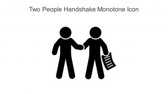 Two People Handshake Monotone Icon In Powerpoint Pptx Png And Editable Eps Format