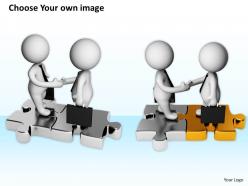 Two people shaking hands and talking ppt graphics icons powerpoint