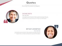 Two peoples with quotes for professional work powerpoint slides
