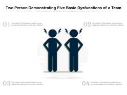 Two Person Demonstrating Five Basic Dysfunctions Of A Team