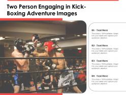 Two person engaging in kick boxing adventure images