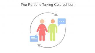 Two Persons Talking Colored Icon In Powerpoint Pptx Png And Editable Eps Format