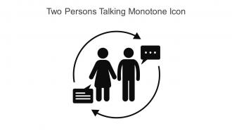 Two Persons Talking Monotone Icon In Powerpoint Pptx Png And Editable Eps Format