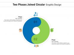 Two phases joined circular graphic design