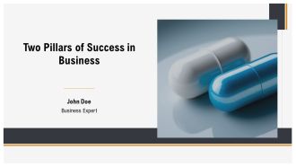 Two Pillars Of Success In Business PPT Designs AT