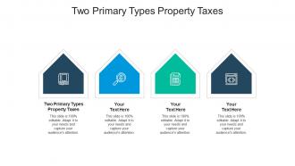 Two primary types property taxes ppt powerpoint presentation layouts clipart cpb
