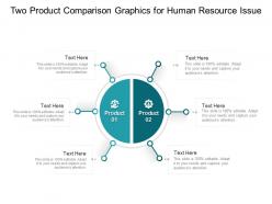 Two product comparison graphics for human resource issue infographic template