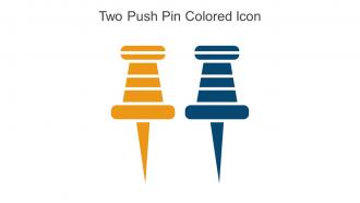 Two Push Pin Colored Icon In Powerpoint Pptx Png And Editable Eps Format