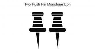 Two Push Pin Monotone Icon In Powerpoint Pptx Png And Editable Eps Format