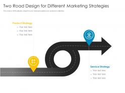 Two road design for different marketing strategies
