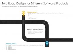 Two road design for different software products