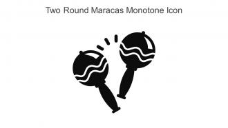 Two Round Maracas Monotone Icon In Powerpoint Pptx Png And Editable Eps Format