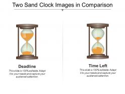 Two Sand Clock Images In Comparison