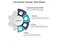 Two sector circular flow model ppt powerpoint presentation icon samples cpb