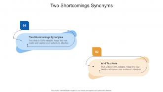 Two Shortcomings Synonyms In Powerpoint And Google Slides Cpb