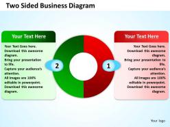 two sided business diagram powerpoint templates graphics slides 0712
