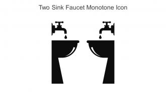 Two Sink Faucet Monotone Icon In Powerpoint Pptx Png And Editable Eps Format