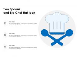 Two spoons and big chef hat icon