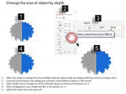 Two staged gear diagram idea generation powerpoint template slide