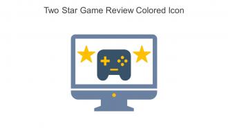 Two Star Game Review Colored Icon In Powerpoint Pptx Png And Editable Eps Format