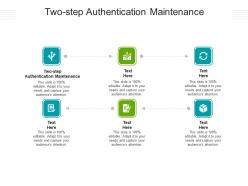 Two step authentication maintenance ppt powerpoint presentation styles background designs cpb