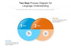 Two Step Process Diagram For Language Understanding Infographic Template