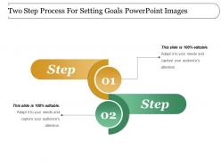 Two step process for setting goals powerpoint images