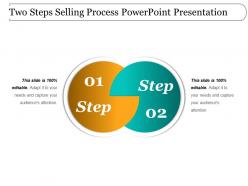 Two Steps Selling Process Powerpoint Presentation