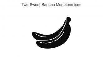Two Sweet Banana Monotone Icon In Powerpoint Pptx Png And Editable Eps Format