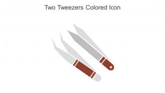 Two Tweezers Colored Icon In Powerpoint Pptx Png And Editable Eps Format