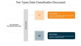 Two Types Data Classification Discussed Ppt Powerpoint Presentation Rules Cpb