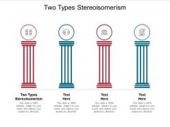 Two types stereoisomerism ppt powerpoint presentation professional topics cpb