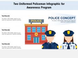 Two Uniformed Policeman Infographic For Awareness Program