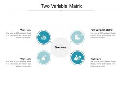 Two variable matrix ppt powerpoint presentation infographic template clipart cpb