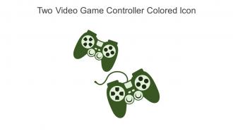 Two Video Game Controller Colored Icon In Powerpoint Pptx Png And Editable Eps Format